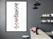Wall Poster Calligraphy - abstract composition with a vertical blurry inscription 120468 additionalThumb 3