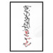 Wall Poster Calligraphy - abstract composition with a vertical blurry inscription 120468 additionalThumb 18