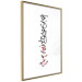 Wall Poster Calligraphy - abstract composition with a vertical blurry inscription 120468 additionalThumb 6