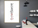 Wall Poster Calligraphy - abstract composition with a vertical blurry inscription 120468 additionalThumb 13