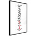 Wall Poster Calligraphy - abstract composition with a vertical blurry inscription 120468 additionalThumb 10