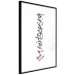 Wall Poster Calligraphy - abstract composition with a vertical blurry inscription 120468 additionalThumb 11