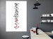 Wall Poster Calligraphy - abstract composition with a vertical blurry inscription 120468 additionalThumb 17