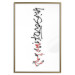 Wall Poster Calligraphy - abstract composition with a vertical blurry inscription 120468 additionalThumb 16