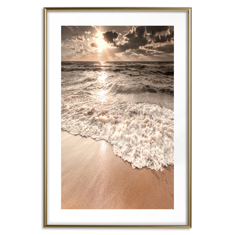 Wall Poster Wave Space - beach and sea landscape against sunlight rays 123768 additionalImage 16