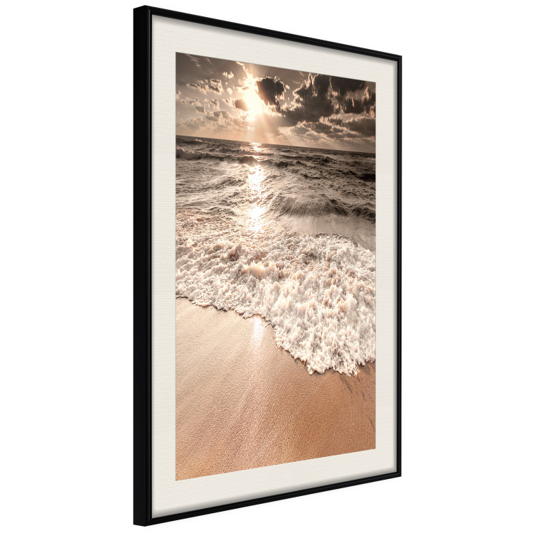 Wall Poster Wave Space - beach and sea landscape against sunlight rays 123768 additionalImage 3