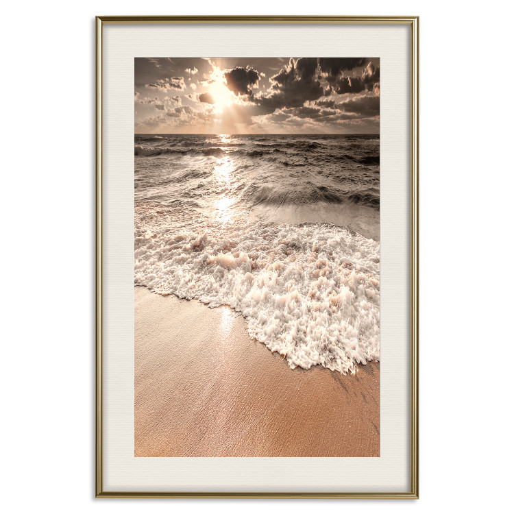 Wall Poster Wave Space - beach and sea landscape against sunlight rays 123768 additionalImage 19