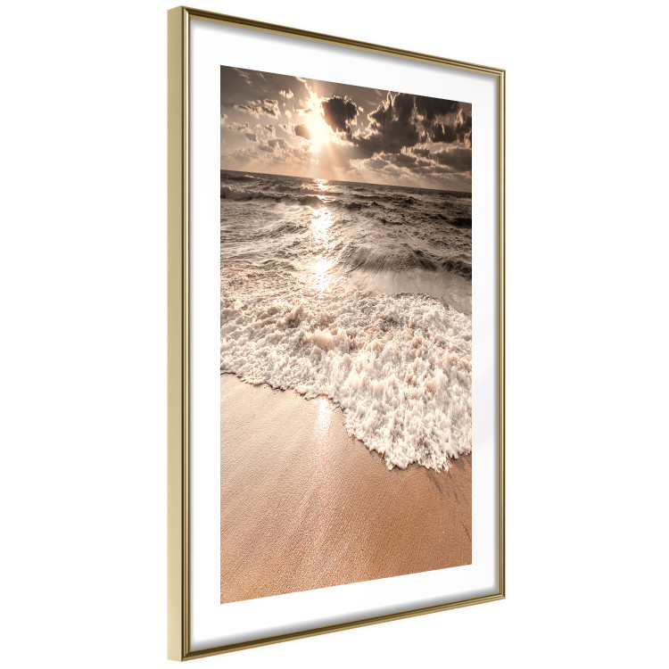 Wall Poster Wave Space - beach and sea landscape against sunlight rays 123768 additionalImage 3