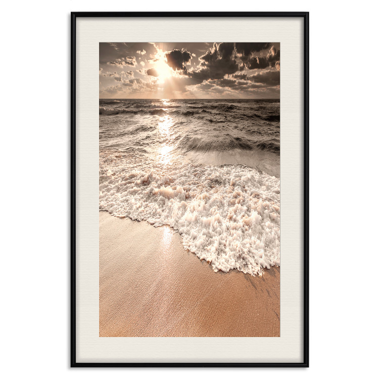 Wall Poster Wave Space - beach and sea landscape against sunlight rays 123768 additionalImage 18