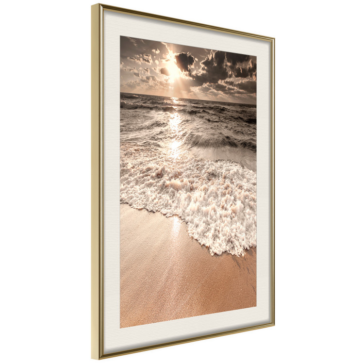 Wall Poster Wave Space - beach and sea landscape against sunlight rays 123768 additionalImage 4