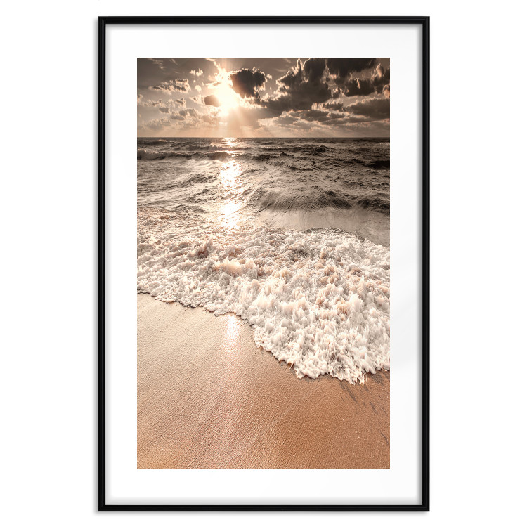 Wall Poster Wave Space - beach and sea landscape against sunlight rays 123768 additionalImage 17