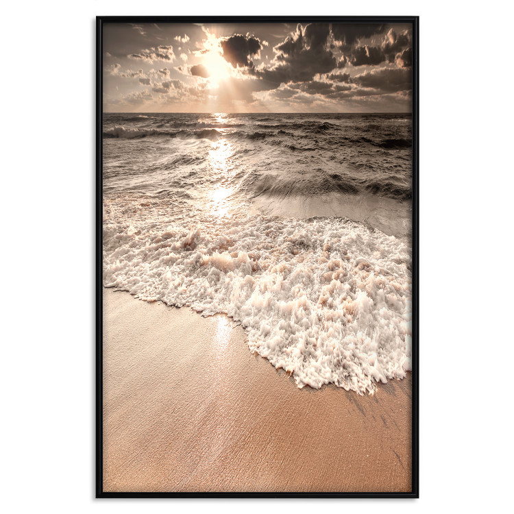 Wall Poster Wave Space - beach and sea landscape against sunlight rays 123768 additionalImage 24