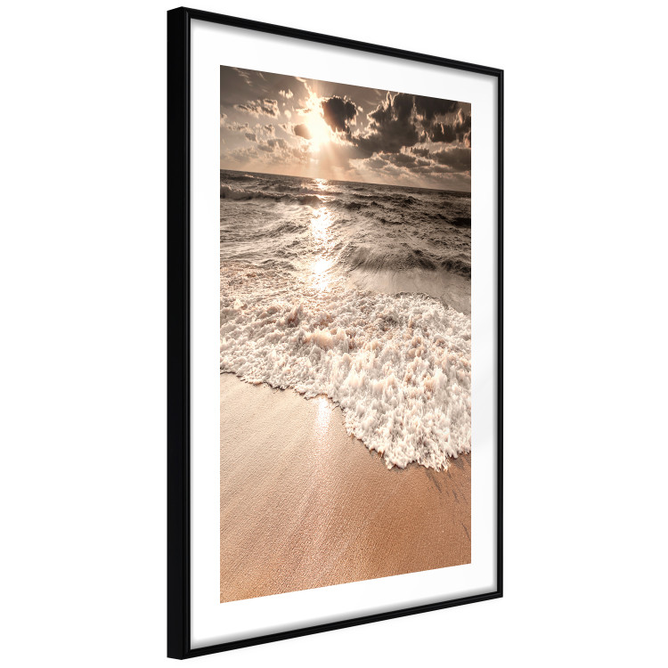 Wall Poster Wave Space - beach and sea landscape against sunlight rays 123768 additionalImage 2