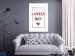 Wall Poster Lovely Day - English text with a red plant motif on a white background 125468 additionalThumb 5