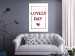 Wall Poster Lovely Day - English text with a red plant motif on a white background 125468 additionalThumb 23