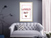 Wall Poster Lovely Day - English text with a red plant motif on a white background 125468 additionalThumb 21