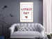Wall Poster Lovely Day - English text with a red plant motif on a white background 125468 additionalThumb 7
