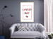 Wall Poster Lovely Day - English text with a red plant motif on a white background 125468 additionalThumb 13