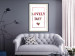 Wall Poster Lovely Day - English text with a red plant motif on a white background 125468 additionalThumb 22