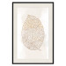 Poster Intricate Nature - abstract leaf with multiple patterns on a white background 125668 additionalThumb 18