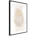 Poster Intricate Nature - abstract leaf with multiple patterns on a white background 125668 additionalThumb 13
