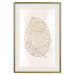 Poster Intricate Nature - abstract leaf with multiple patterns on a white background 125668 additionalThumb 19