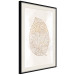 Poster Intricate Nature - abstract leaf with multiple patterns on a white background 125668 additionalThumb 3