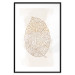 Poster Intricate Nature - abstract leaf with multiple patterns on a white background 125668 additionalThumb 17