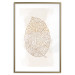Poster Intricate Nature - abstract leaf with multiple patterns on a white background 125668 additionalThumb 16