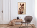 Poster Bright Mane - portrait of a brown animal against a golden nature background 126868 additionalThumb 5