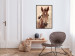 Poster Bright Mane - portrait of a brown animal against a golden nature background 126868 additionalThumb 4