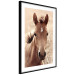Poster Bright Mane - portrait of a brown animal against a golden nature background 126868 additionalThumb 6