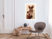Poster Bright Mane - portrait of a brown animal against a golden nature background 126868 additionalThumb 3