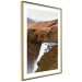 Wall Poster Rusty Hills - landscape of a river forming a waterfall against brown mountains 130268 additionalThumb 7