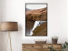 Wall Poster Rusty Hills - landscape of a river forming a waterfall against brown mountains 130268 additionalThumb 4