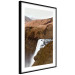 Wall Poster Rusty Hills - landscape of a river forming a waterfall against brown mountains 130268 additionalThumb 6