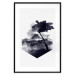 Wall Poster High Mountain - black and white landscape of a tree in apparent wind 131768 additionalThumb 22