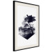 Wall Poster High Mountain - black and white landscape of a tree in apparent wind 131768 additionalThumb 2