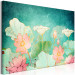 Canvas Print Fairy-tale Flowers (1-piece) Wide - colorful cartoonish plants 134268 additionalThumb 2