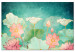 Canvas Print Fairy-tale Flowers (1-piece) Wide - colorful cartoonish plants 134268