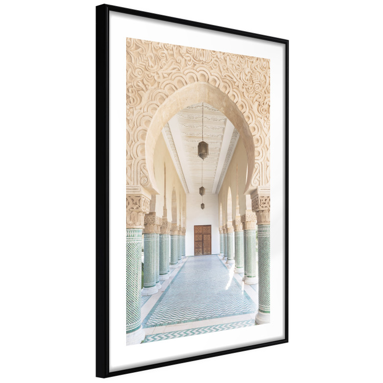 Wall Poster Turquoise Colonnade - hallway architecture with ornaments and columns 134768 additionalImage 14