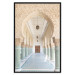 Wall Poster Turquoise Colonnade - hallway architecture with ornaments and columns 134768 additionalThumb 18