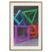 Poster Intertwined Symbols - colorful geometric figures mimicking a 3D effect 135168 additionalThumb 18