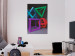 Poster Intertwined Symbols - colorful geometric figures mimicking a 3D effect 135168 additionalThumb 17