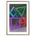 Poster Intertwined Symbols - colorful geometric figures mimicking a 3D effect 135168 additionalThumb 16