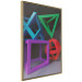 Poster Intertwined Symbols - colorful geometric figures mimicking a 3D effect 135168 additionalThumb 10