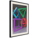 Poster Intertwined Symbols - colorful geometric figures mimicking a 3D effect 135168 additionalThumb 8