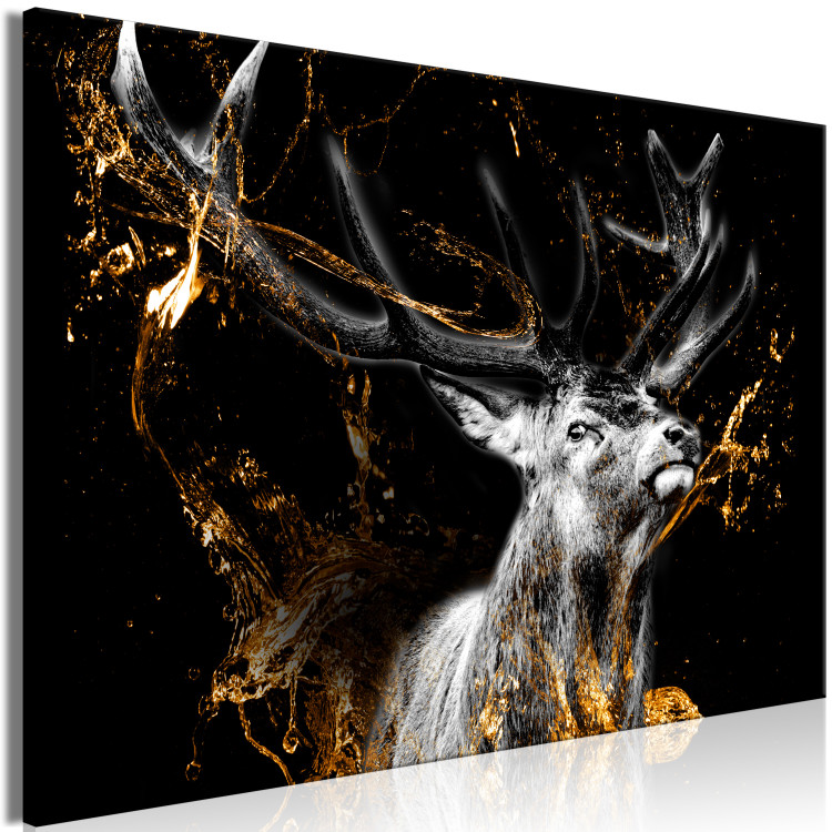 Large canvas print Golden Deer [Large Format] 137568 additionalImage 3