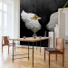 Wall Mural White feathers - black and white abstraction with angel wings with pattern 142868 additionalThumb 7