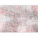 Wall Mural Mosaic - fragments of pink ornaments on a background of concrete texture 143768 additionalThumb 1
